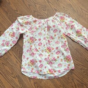 H&M Floral Kids Blouse - Pink and White